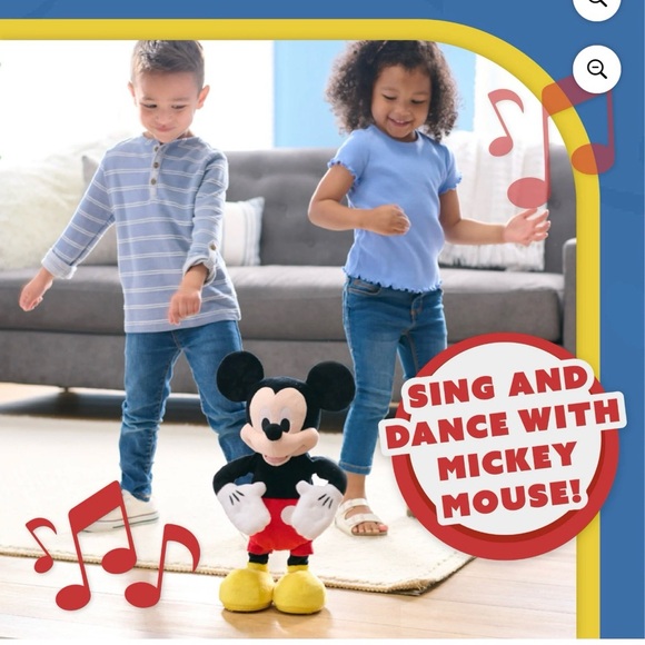 DISNEY JUNIOR Mickey Mouse Hot Diggity Dance Mickey Plush Toy with Movement.NEW - Picture 3 of 8